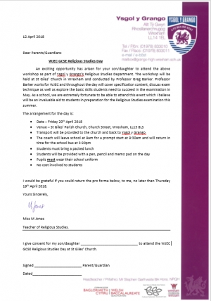 ***Notice to parents of Y10 students*** 