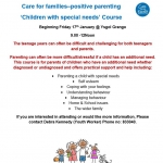 Care for families–positive parenting ‘Children with special needs’ Course